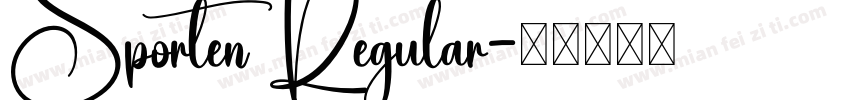 Sporten Regular字体转换